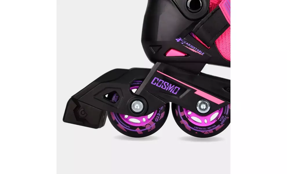 Дитячі роликові ковзани Micro Cosmo (Purple), інлайн, Колір виробника: Purple, Розмір виробника: 27-30, зображення 4