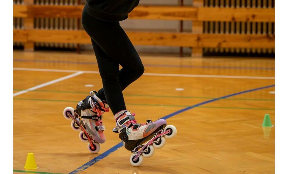 Дитячі роликові ковзани Micro Delta X (Blue), інлайн, Колір виробника: Blue, Розмір виробника: 30-32, зображення 5