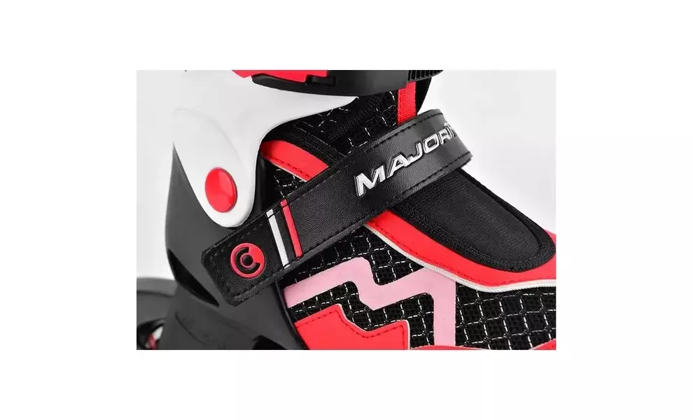 Дитячі роликові ковзани Micro Majority (Red/Black), інлайн, Колір виробника: Red/Black, Розмір виробника: 31-34, зображення 5