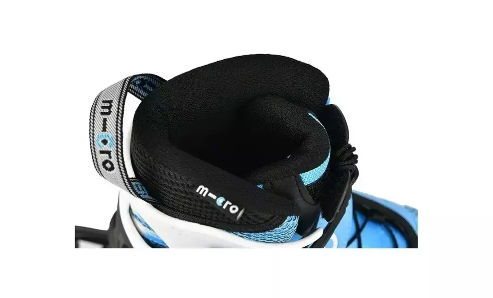 Дитячі роликові ковзани Micro Shaper (Black/White), інлайн, Колір виробника: Black/White, Розмір виробника: 37-40, зображення 7