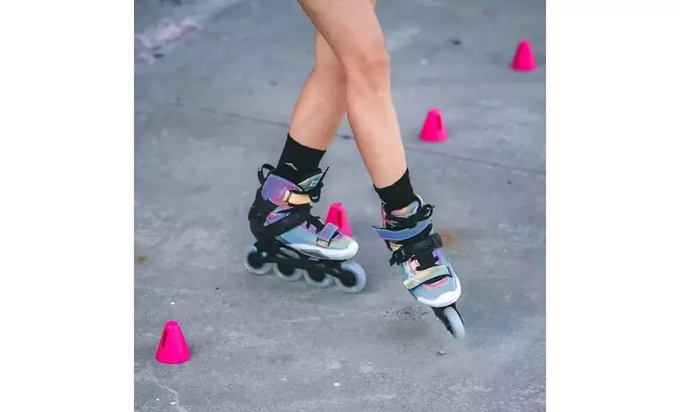 Дитячі роликові ковзани Micro Delta Liberty (Iridescent), інлайн, Колір виробника: Iridescent, Розмір виробника: 33-35, зображення 5