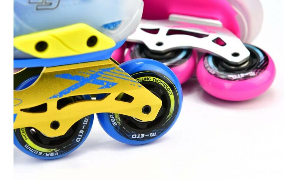 Дитячі роликові ковзани Micro Infinite LE (Blue), інлайн, Колір виробника: Blue, Розмір виробника: 37-40, зображення 3