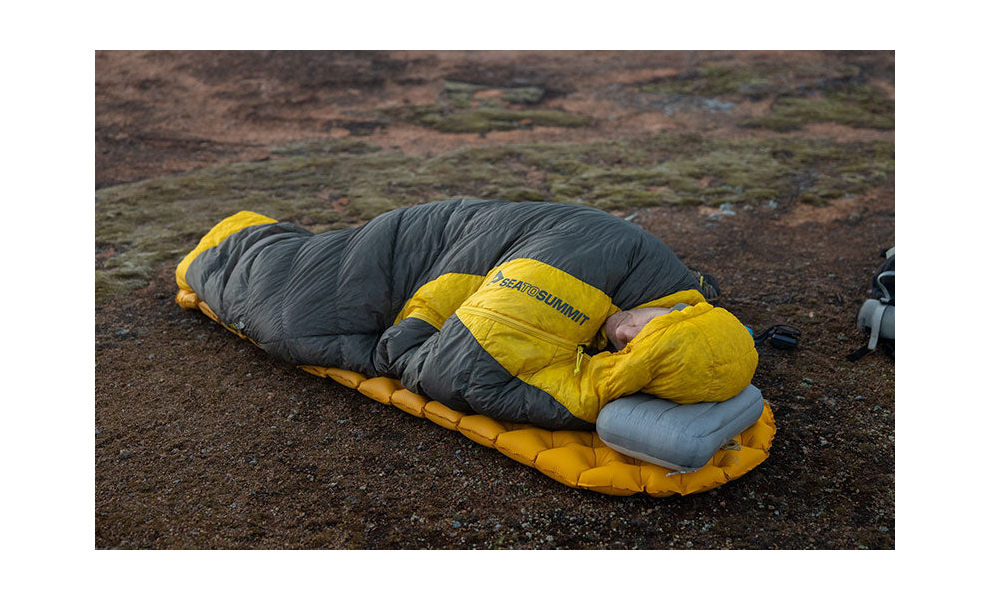 Туристична надувна подушка Sea to Summit Aeros Down - XL, Тип розміру: XL, Колір виробника: Neutral Grey, зображення 9