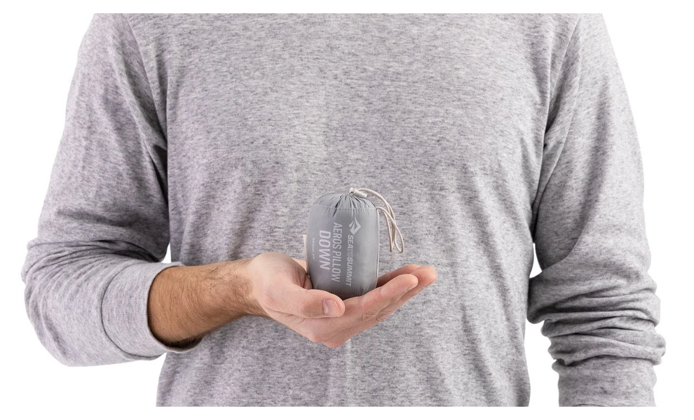 Туристична надувна подушка Sea to Summit Aeros Down - Regular, Тип розміру: Regular, Колір виробника: Neutral Grey, зображення 2