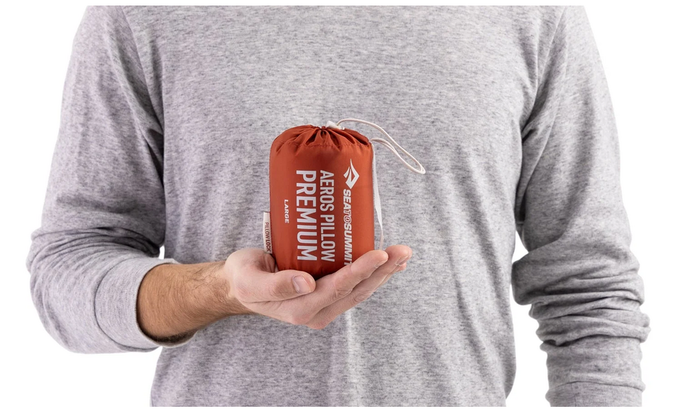 Туристична надувна подушка Sea to Summit Aeros Premium - Large (Picante), Тип розміру: Large, Колір виробника: Picante, зображення 2