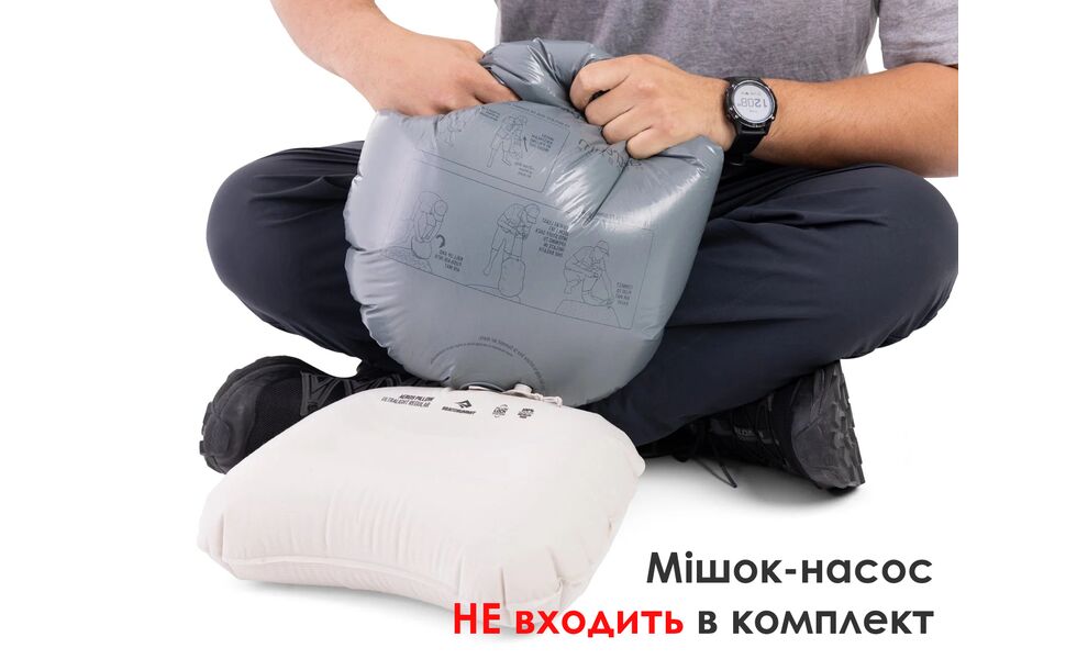 Туристична надувна подушка Sea to Summit Aeros Ultralight - Regular (Turkish Tile), Тип розміру: Regular, Колір виробника: Turkish Tile, зображення 7