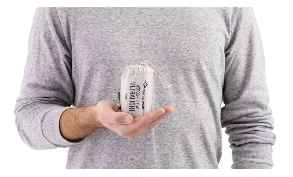 Туристична надувна подушка Sea to Summit Aeros Ultralight - Large (Aqua Sea), Тип розміру: Large, Колір виробника: Aqua Sea, зображення 2