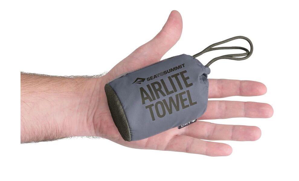 Ультралегкий рушник з мікрофібри з чохлом Sea to Summit AirLite Towel - L (Beluga), 120x60 см, Тип розміру: L, Колір: Beluga, зображення 2