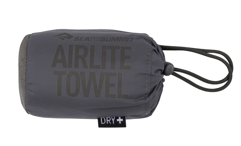 Ультралегкий рушник з мікрофібри з чохлом Sea to Summit AirLite Towel - M (Beluga), 100x50 см, Тип розміру: M, Колір: Beluga, зображення 5
