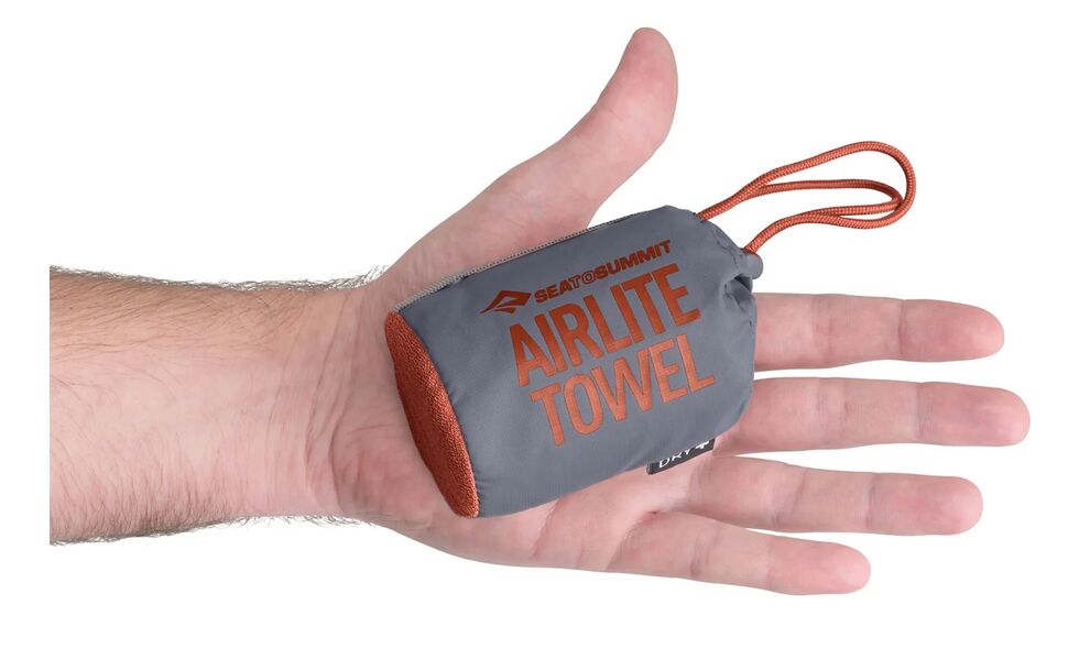 Ультралегкий рушник з мікрофібри з чохлом Sea to Summit AirLite Towel - M (Picante), 100x50 см, Тип розміру: M, Колір: Picante, зображення 2