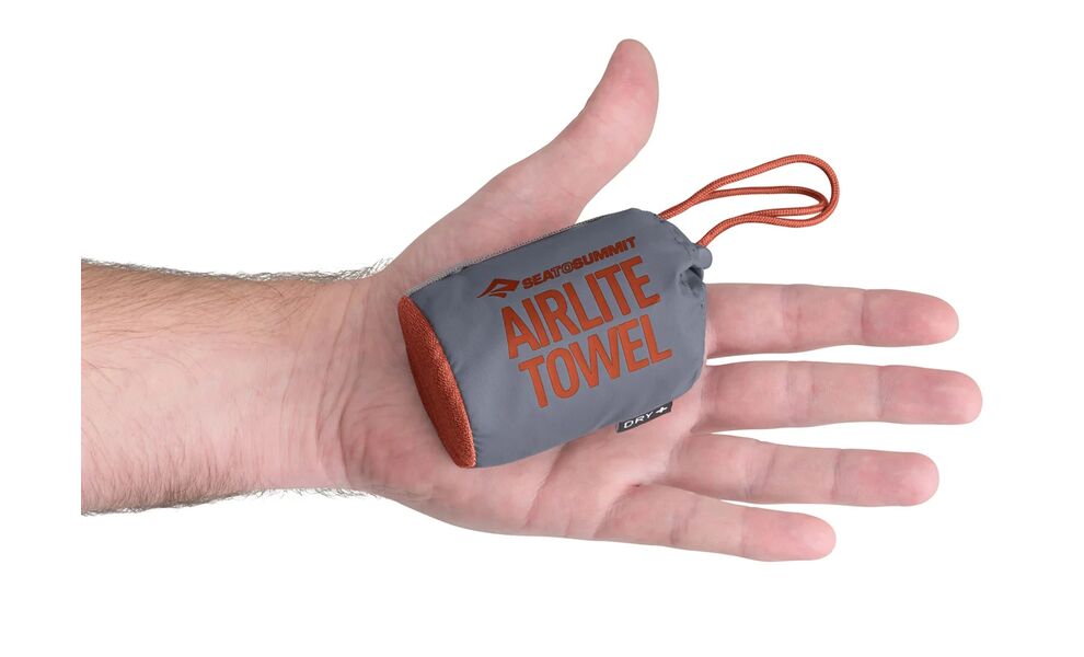 Ультралегкий рушник з мікрофібри з чохлом Sea to Summit AirLite Towel - S (Picante), 80x40 см, Тип розміру: S, Колір: Picante, зображення 2