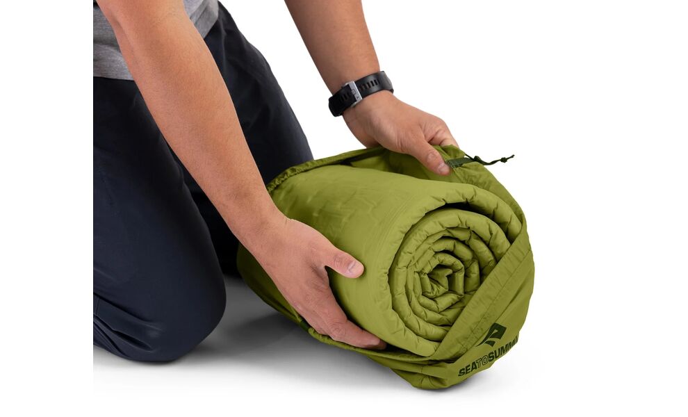 Самонадувний каремат Sea to Summit Camp - Rectangular Large, Товщина: 4, Тип розміру: Rectangular Large, Колір виробника: Woodbine, зображення 8