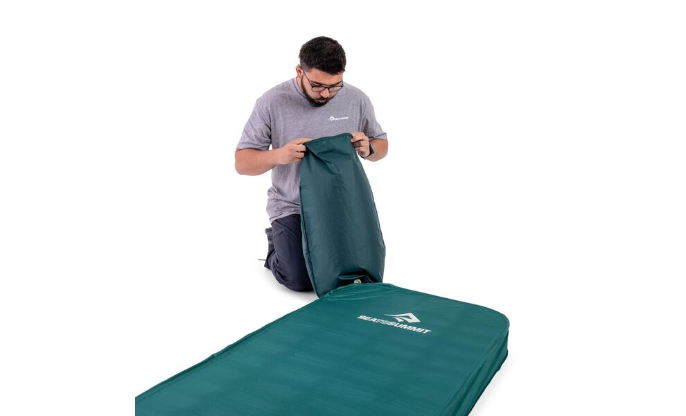 Самонадувний каремат Sea to Summit Comfort Deluxe - Large Wide, Товщина: 10, Тип розміру: Large Wide, Колір виробника: Rain Forest, зображення 8