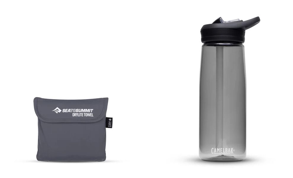 Швидкосохнучий рушник з мікрофібри з чохлом Sea to Summit DryLite Towel - S (Beluga), 80x40 см, Тип розміру: S, Колір: Beluga, зображення 2