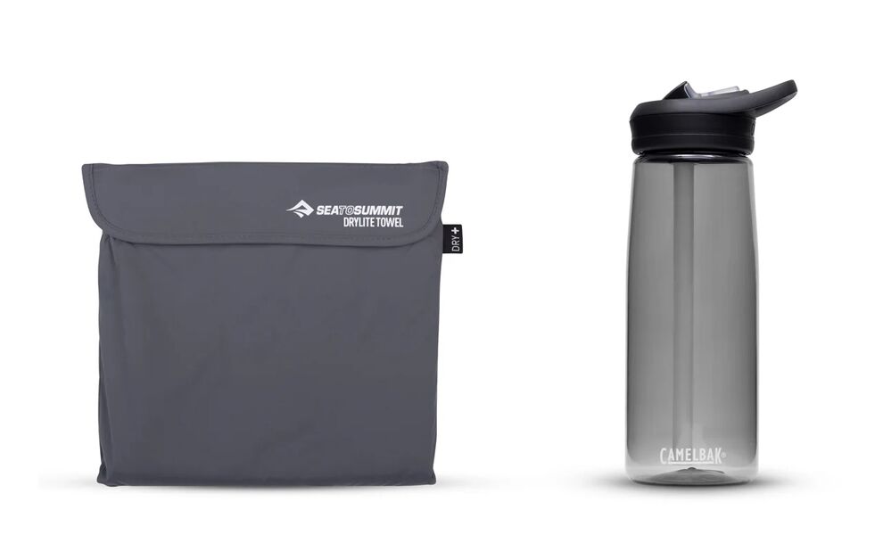 Швидкосохнучий рушник з мікрофібри з чохлом Sea to Summit DryLite Towel - XL (Beluga), 150x75 см, Тип розміру: XL, Колір: Beluga, зображення 2