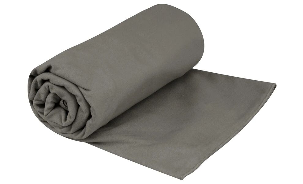 Швидкосохнучий рушник з мікрофібри з чохлом Sea to Summit DryLite Towel - XL (Beluga), 150x75 см, Тип розміру: XL, Колір: Beluga, зображення 3