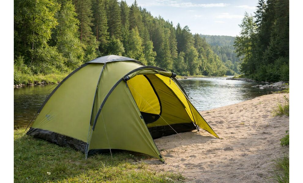 2-місний намет Tramp Fly 2 (Olive): одношаровий, з тамбуром, Кількість місць: 2, Колір: Olive, зображення 3