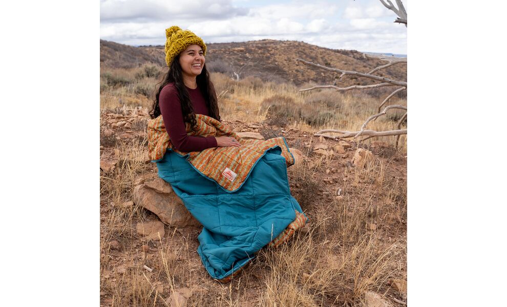 Ковдра для пікніка Kelty Biggie (Stormy Blue/Melted Stripes), Колір: Stormy Blue/Melted Stripes, зображення 6