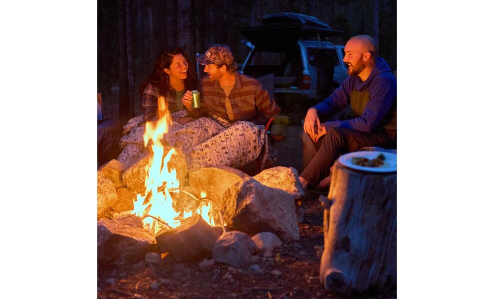 Ковдра для пікніка Kelty Biggie (Stormy Blue/Melted Stripes), Колір: Stormy Blue/Melted Stripes, зображення 4