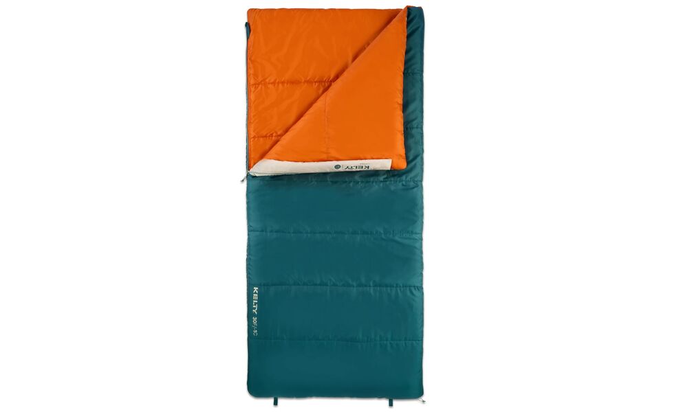 Демісезонний кемпінговий спальник-ковдра Kelty Catena 30 (Mediterranean Blue) до -1°C, Максимальний зріст користувача: 198, Колір: Mediterranean Blue, Сторона застібки: права, зображення 3
