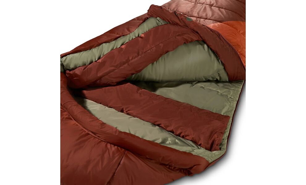 Зимовий туристичний спальник Kelty Cosmic Synthetic 0 Regular до -18°C: з капюшоном, Максимальний зріст користувача: 183, Колір: Cherry Mahogany/Cinnamon Stick, Сторона застібки: права, зображення 7