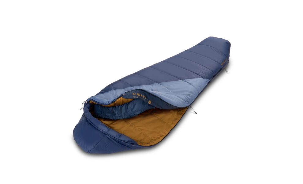 Демісезонний туристичний спальник Kelty Cosmic Synthetic 20 Regular до -7°C: з капюшоном, Максимальний зріст користувача: 183, Колір: Pageant Blue/Bering Sea, Сторона застібки: права, зображення 5