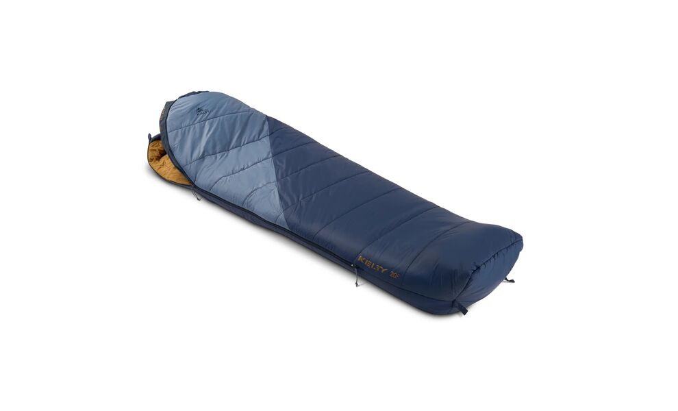 Демісезонний туристичний спальник Kelty Cosmic Synthetic 20 Regular до -7°C: з капюшоном, Максимальний зріст користувача: 183, Колір: Pageant Blue/Bering Sea, Сторона застібки: права, зображення 6