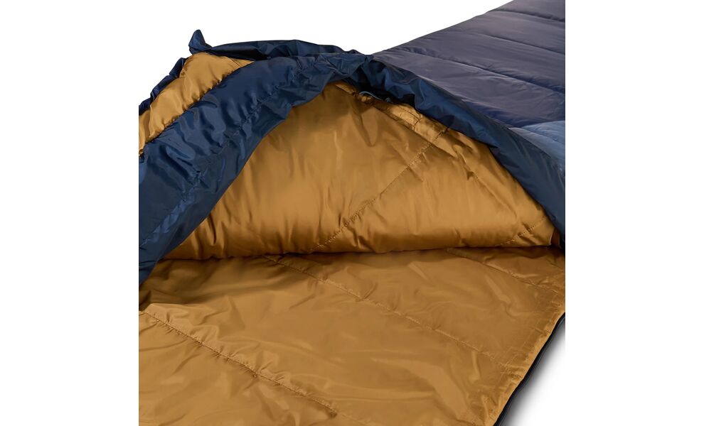 Демісезонний туристичний спальник Kelty Cosmic Synthetic 20 Long до -7°C: з капюшоном, Максимальний зріст користувача: 198, Колір: Pageant Blue/Bering Sea, Сторона застібки: права, зображення 7