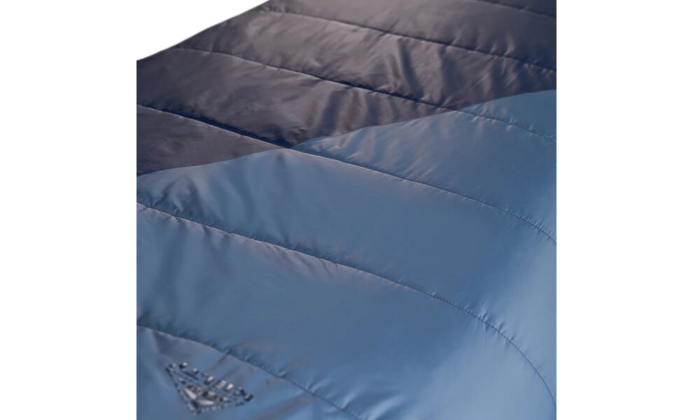 Демісезонний туристичний спальник Kelty Cosmic Synthetic 20 Long до -7°C: з капюшоном, Максимальний зріст користувача: 198, Колір: Pageant Blue/Bering Sea, Сторона застібки: права, зображення 8