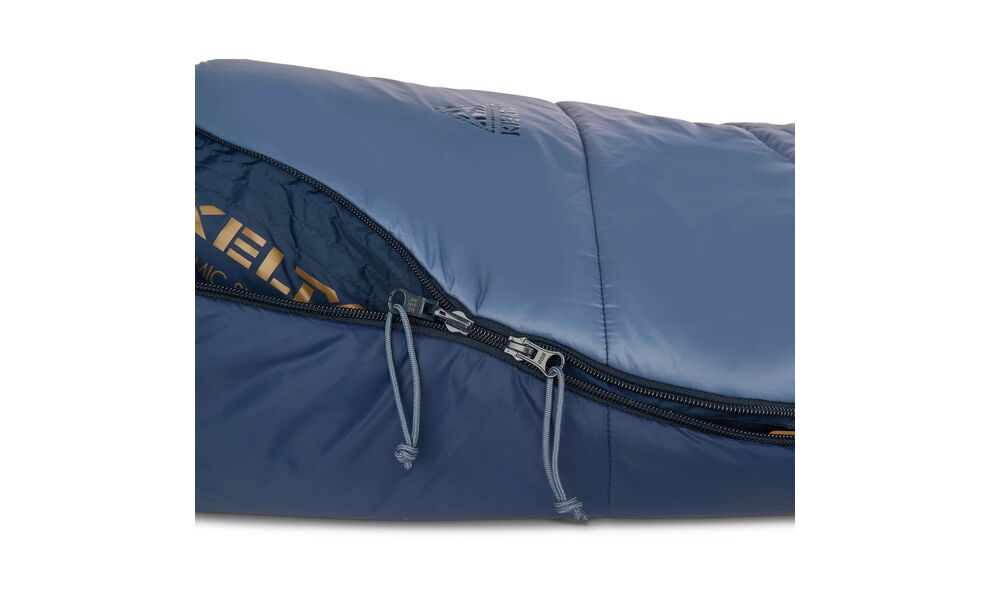 Демісезонний туристичний спальник Kelty Cosmic Synthetic 20 Regular до -7°C: з капюшоном, Максимальний зріст користувача: 183, Колір: Pageant Blue/Bering Sea, Сторона застібки: права, зображення 11