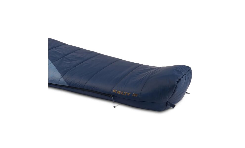 Демісезонний туристичний спальник Kelty Cosmic Synthetic 20 Regular до -7°C: з капюшоном, Максимальний зріст користувача: 183, Колір: Pageant Blue/Bering Sea, Сторона застібки: права, зображення 12