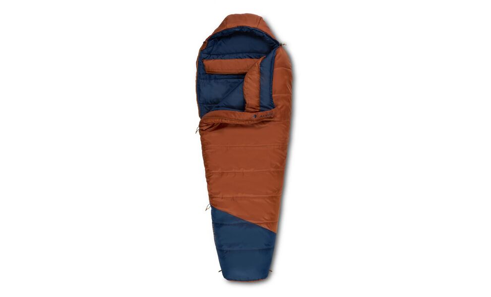 Зимовий туристичний спальник Kelty Mistral 0 Regular до -18°C: з капюшоном, Максимальний зріст користувача: 183, Колір: Gingerbread/Pageant Blue, Сторона застібки: права, зображення 3