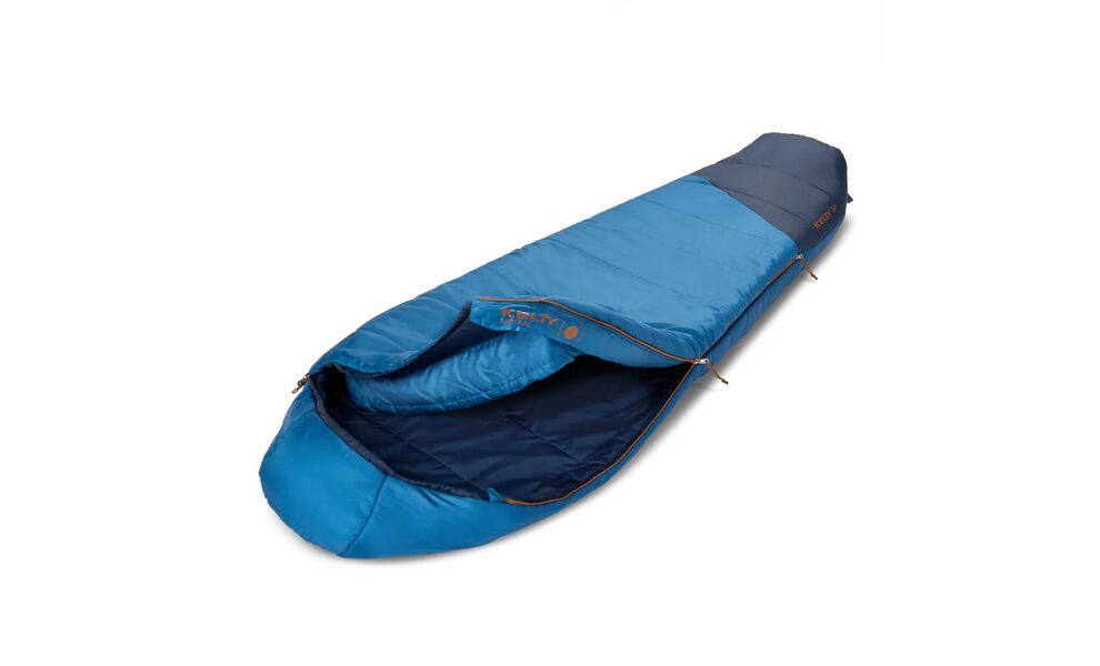 Демісезонний туристичний спальник Kelty Mistral 20 Long до -7°C: з капюшоном, Максимальний зріст користувача: 198, Колір: Dark Blue/Pageant Blue, Сторона застібки: права, зображення 5