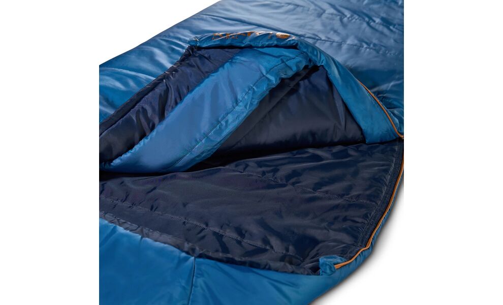 Демісезонний туристичний спальник Kelty Mistral 20 Regular до -7°C: з капюшоном, Максимальний зріст користувача: 183, Колір: Dark Blue/Pageant Blue, Сторона застібки: права, зображення 7