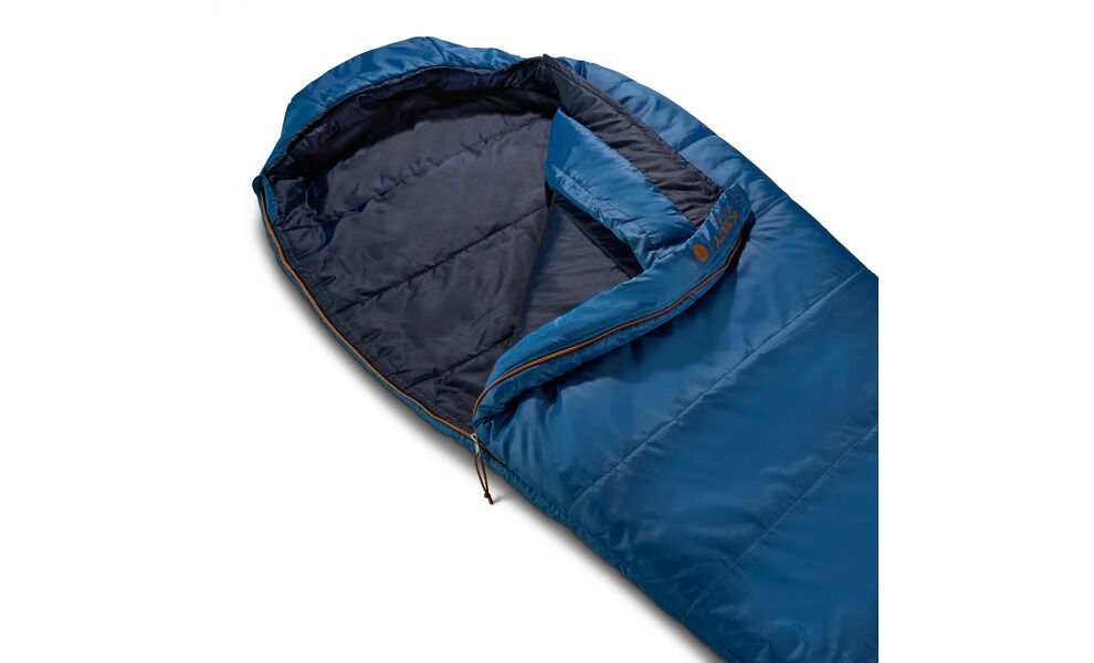 Демісезонний туристичний спальник Kelty Mistral 20 Regular до -7°C: з капюшоном, Максимальний зріст користувача: 183, Колір: Dark Blue/Pageant Blue, Сторона застібки: права, зображення 9