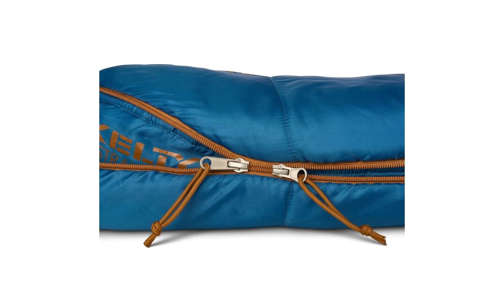 Демісезонний туристичний спальник Kelty Mistral 20 Regular до -7°C: з капюшоном, Максимальний зріст користувача: 183, Колір: Dark Blue/Pageant Blue, Сторона застібки: права, зображення 10