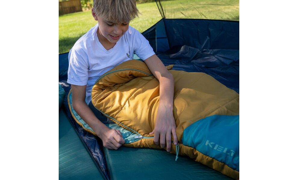 Дитячий туристичний спальник Kelty Mistral 20 Kids (Woodthrush) до -1°C, Максимальний зріст користувача: 152, Колір: Woodthrush, Сторона застібки: права, зображення 9