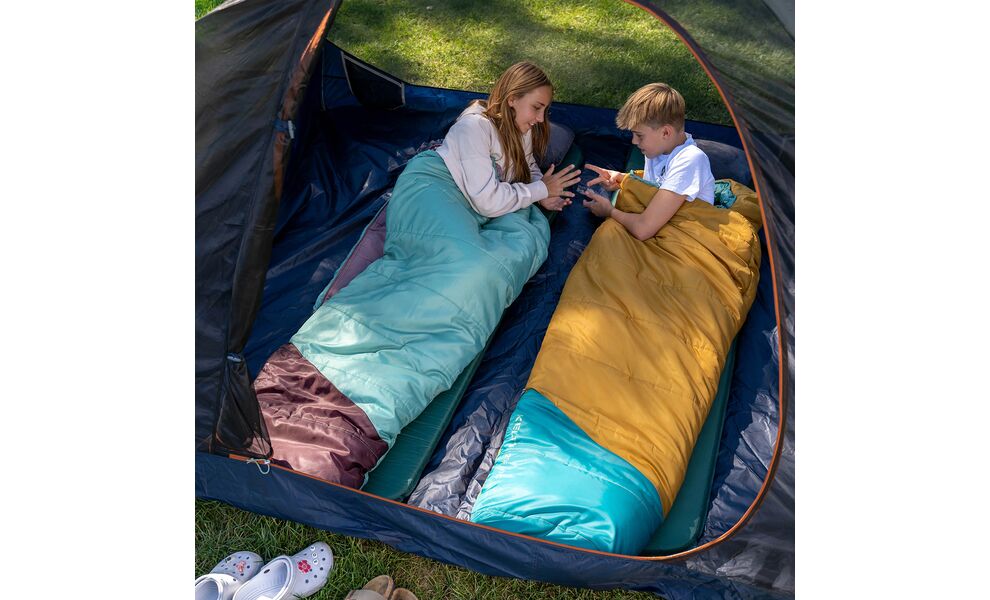 Дитячий туристичний спальник Kelty Mistral 20 Kids (Woodthrush) до -1°C, Максимальний зріст користувача: 152, Колір: Woodthrush, Сторона застібки: права, зображення 10