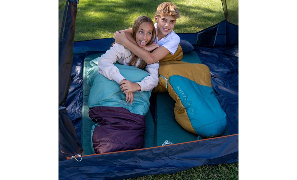 Дитячий туристичний спальник Kelty Mistral 20 Kids (Woodthrush) до -1°C, Максимальний зріст користувача: 152, Колір: Woodthrush, Сторона застібки: права, зображення 11