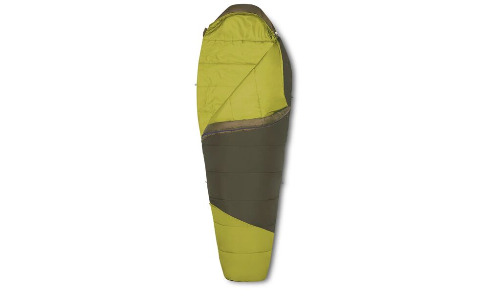 Демісезонний туристичний спальник Kelty Mistral 40 Regular до +4°C: з капюшоном, Максимальний зріст користувача: 183, Колір: Posey Green/Pageant Blue, Сторона застібки: права, зображення 3