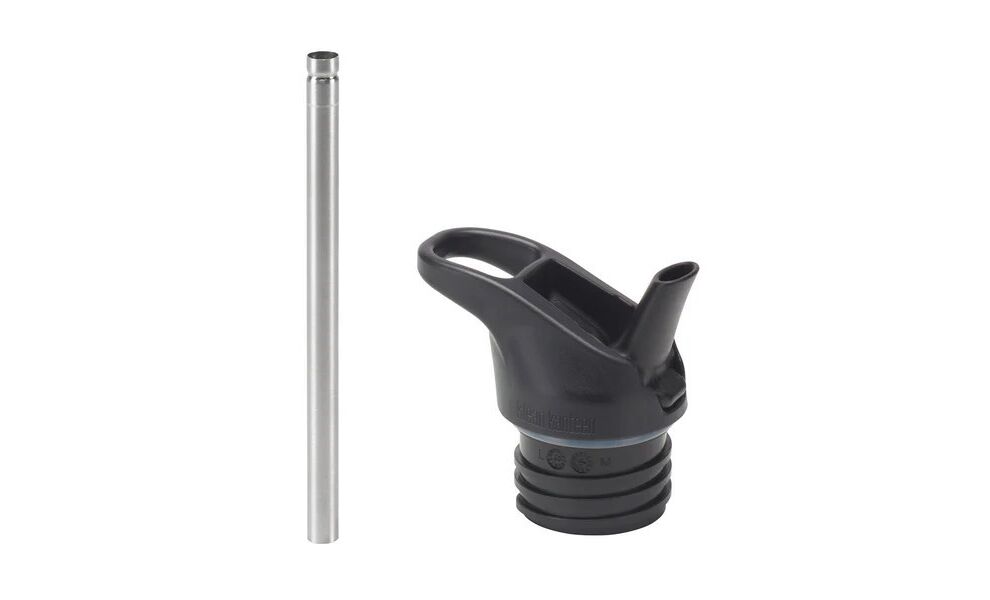 Спортивна пляшка для води з трубочкою Klean Kanteen Classic - Flip Sport (Black) на 532 мл, нержавіюча сталь, Об'єм: 532, Колір виробника: Black, зображення 3