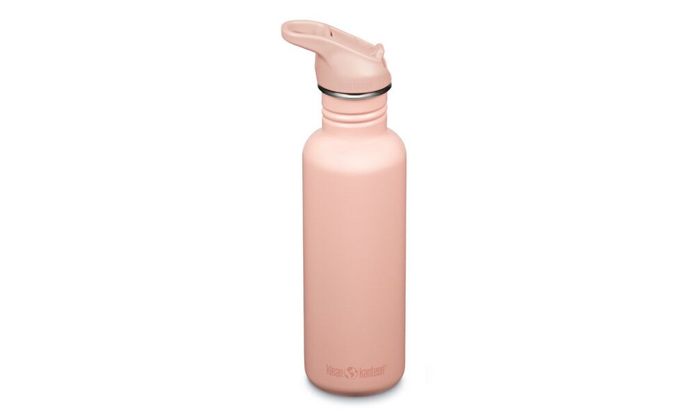 Спортивна пляшка для води з трубочкою Klean Kanteen Classic - Flip Sport (Peach Parfait) на 800 мл, нержавіюча сталь, Об'єм: 800, Колір виробника: Peach Parfait, зображення 2