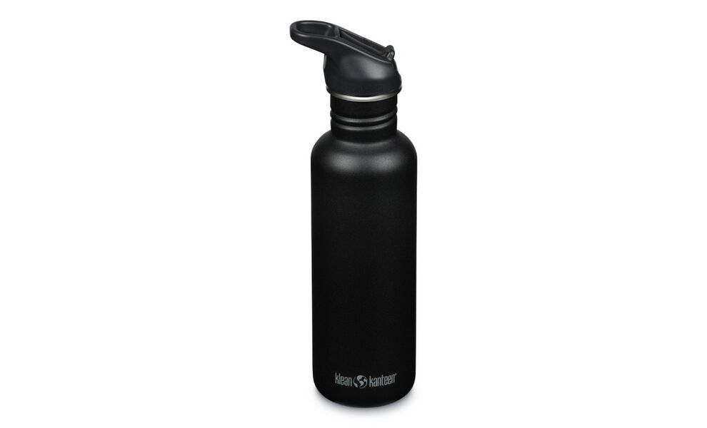 Спортивна пляшка для води з трубочкою Klean Kanteen Classic - Flip Sport (Black) на 800 мл, нержавіюча сталь, Об'єм: 800, Колір виробника: Black, зображення 2