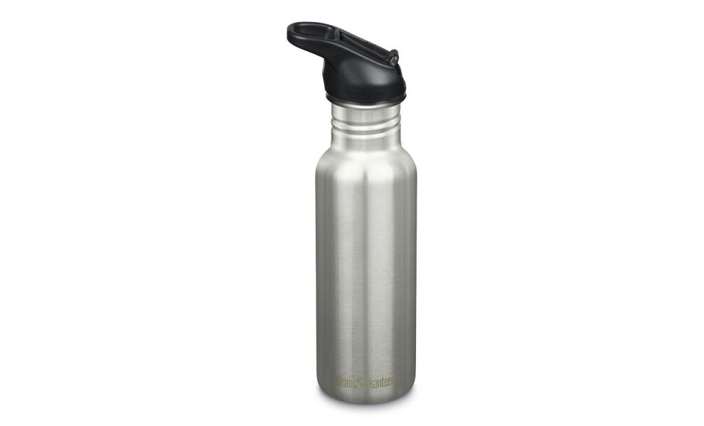 Спортивна пляшка для води з трубочкою Klean Kanteen Classic - Flip Sport (Brushed Stainless) на 532 мл, нержавіюча сталь, Об'єм: 532, Колір виробника: Brushed Stainless, зображення 2
