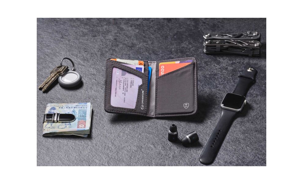 Гаманець на резинці з захистом для карток Lifeventure Recycled RFID Card Wallet (Grey), Колір виробника: Grey, зображення 6