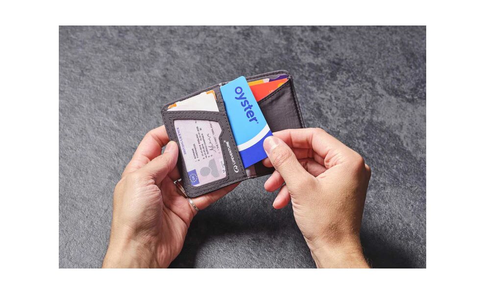 Гаманець на резинці з захистом для карток Lifeventure Recycled RFID Card Wallet (Grey), Колір виробника: Grey, зображення 9