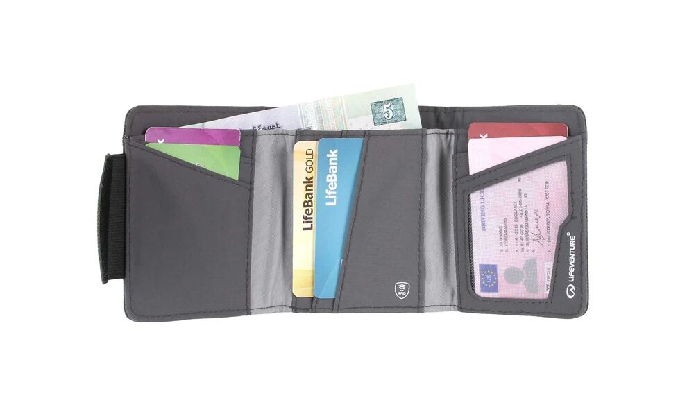 Гаманець на липучці з захистом для карток Lifeventure Recycled RFID Wallet (Grey), Колір виробника: Grey, зображення 4