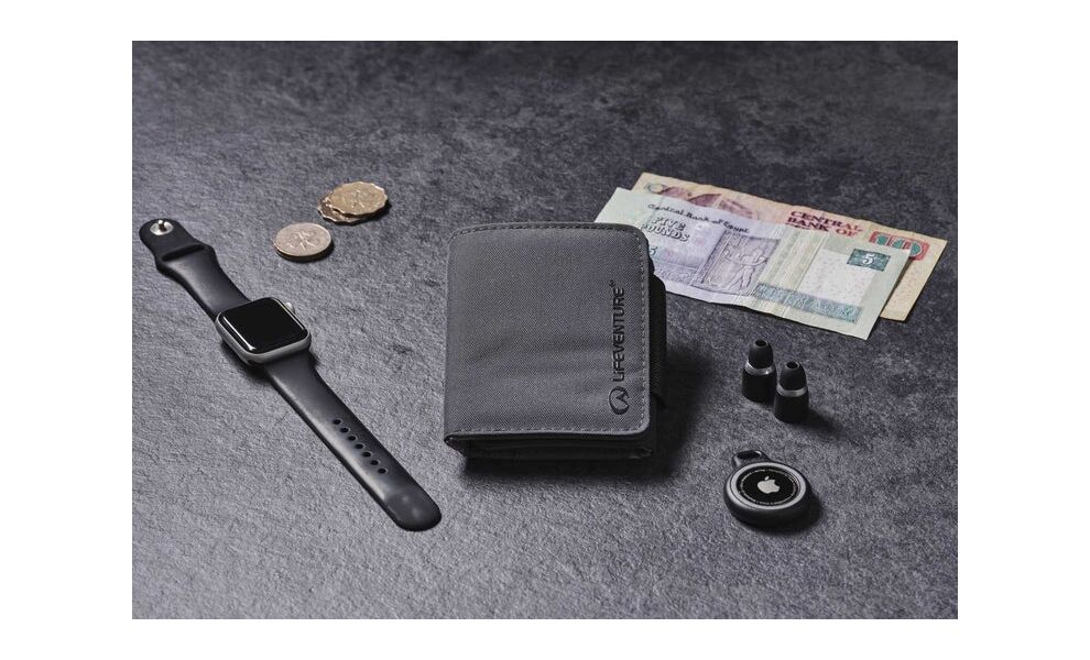Гаманець на липучці з захистом для карток Lifeventure Recycled RFID Wallet (Grey), Колір виробника: Grey, зображення 5