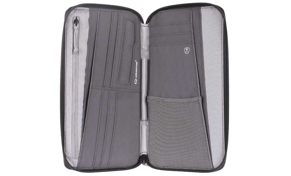 Туристичний гаманець з захистом для карток Lifeventure Recycled RFID Travel Wallet (Grey), зображення 3