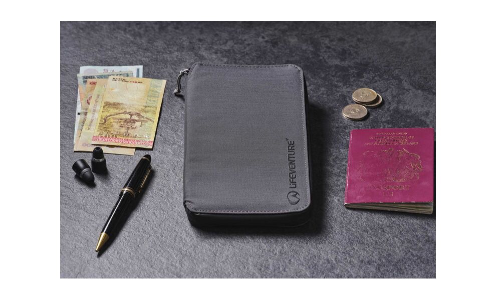 Туристичний гаманець з захистом для карток Lifeventure Recycled RFID Travel Wallet (Grey), зображення 5